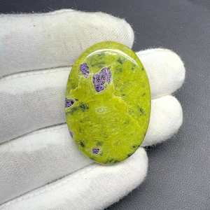 Cristal de jaspe verde Natural de grado AAA, piedra preciosa suelta de alta calidad hecha a mano para joyería, piedra maravillosa - Product Image 1