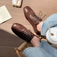 Nouvelles Chaussures Décontractées Polyvalentes pour Femmes, Imprimé Léopard, Contraste de Couleurs, Style Rétro, à Lacets, Collection Été 2026, Stock International