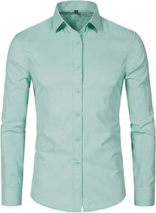2025 automne hommes affaires chemise 100% coton surdimensionné haute qualité hommes chemises habillées - Product Image 5
