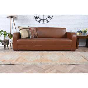 Alfombra Turca Vintage, Alfombra de Pasillo de 2.6x10.9 pies, Alfombra Persa Marrón - Product Image 5