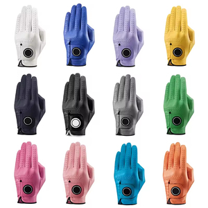 Gants de golf en cuir véritable de haute qualité OEM, légers, à doigts complets, nouveau design antidérapant, pour hommes et femmes, vente en gros, personnalisés, premium - Product Image 6