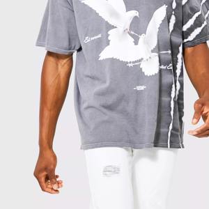 2025 Camisetas De Jersey con logotipo personalizado para hombre, ropa de calle de gran tamaño hecha por profesionales, serigrafía de patrón sólido más vendida - Product Image 6