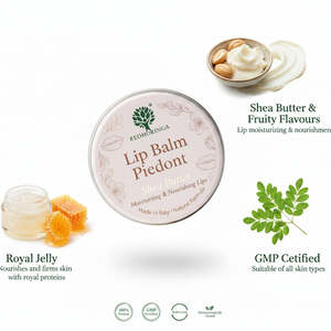 Coffret Cadeau Baume à Lèvres Piedmont 4x15ml au Beurre de Karité et Moringa Rouge – Marque Privée OEM Italie – Soins Corporels – Saveurs Chocolat, Menthe, Miel, Cerise - Product Image 3