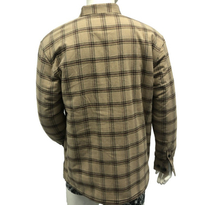 เสื้อแจ็กเก็ตผ้าฝ้ายลายสก๊อตสำหรับผู้ชาย, เสื้อแจ็คเก็ตบุผ้าสักหลาดขนแกะมีกระดุมกระดุมแบบออกแบบได้ตามต้องการสำหรับผู้ชายแจ็คเก็ตผู้ชาย - Product Image 2