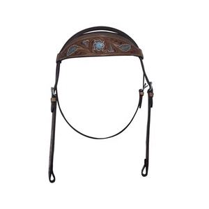 Headstall en cuir durable de bride de cheval de selle occidentale réglable de qualité supérieure pour l'entraînement d'équitation et le spectacle - Product Image 3