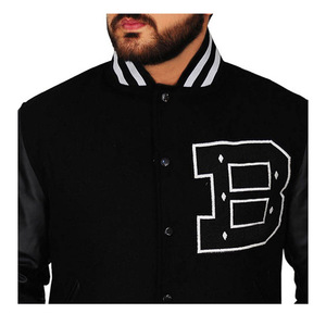 Casual High School Letterman Baseball Customized Varsity <b>Jacket</b> Men With <b>Leather</b> Sleeves Varsity <b>Jackets</b> - Product Image 6
