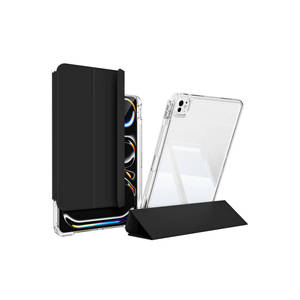 Étui détachable Netzy 2024 pour iPad Pro 11, antichoc avec airbag, housse coulissante SAFSA pour tablette, en TPU et PU pour une protection optimale - Product Image 2