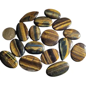 AAA+ Quality Natural Polished Tiger Eye Free Size Loose Gemstone Cabochon Lot Healing Chrystal Jewelry Making Material