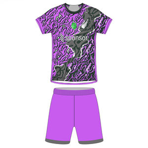 Ensembles de maillots de football extensibles respirants personnalisés à séchage rapide 100% polyester imprimé par sublimation équipe personnalisée anti-bactériens anti-UV - Product Image 3