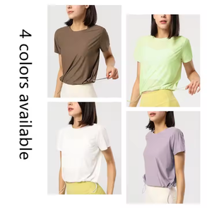 เสื้อผู้หญิงสั่งทำพิเศษ ผ้าฝ้ายระบายอากาศ นุ่ม สวมใส่สบาย ทรงโอเวอร์ไซส์ แฟชั่นลำลองสำหรับฤดูร้อน สไตล์สตรีทแวร์ ขายส่ง คุณภาพพรีเมียม ทันสมัย - Product Image 2