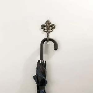 Premium <b>Wall</b> Mounted Cast Iron Coat <b>Rack</b> Single Spire Design <b>Hook</b> for Home Decor & Clothing for Door Use - Product Image 1