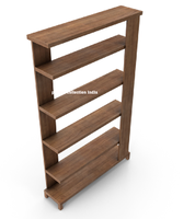 Vente en gros facile à monter 5 couches de rayonnages sans boulon étagères en acier galvanisé avec étagères de rangement empilables en bois pour garage
