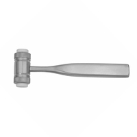 Maillet en os de Mead 7 1/2 "25.8mm de diamètre Têtes en nylon remplaçables Maillet en os dentaire Marteau chirurgical orthopédique