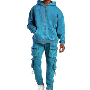 Chándal de Moda Urbana Vintage Lavado al Ácido con Logotipo Personalizado a Precio de Fábrica en Oferta para Hombre 2026 - Product Image 2