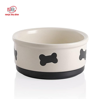 Bols pour chiens et chats en plastique de qualité supérieure, écologiques, ronds, élégants, durables, robustes, avec fond antidérapant, mangeoire multi-animaux