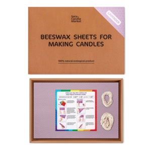 Bán buôn DIY sáp ong nến làm Kit cho trẻ em Hoa Oải Hương phạm vi màu sắc của 48 + Màu sắc sang trọng sáp ong Sheets Đồ chơi giáo dục - Product Image 1