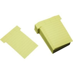ULTRADEX 60 x 85 mm Cartulina Forrada Amarillo Claro 170 g/m² 100 Unidades/Paquete para Tarjetas y Notas - Product Image 1