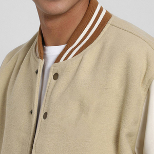 Chaqueta Varsity de Diseño Personalizado de Moda, Chaqueta de Invierno de Alta Calidad con Bordado, Cuello Alto, Logotipo Frontal, Ropa Casual Unisex, Servicio OEM - Product Image 4