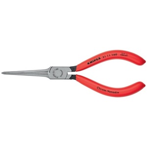 Pince à bec effilé KNIPEX 160 mm, longue, droite, noire, atraîmentée, avec revêtement plastique, pour la pêche - Product Image 4