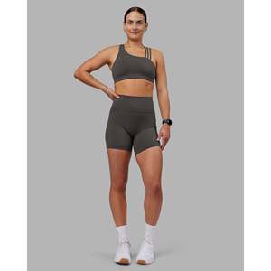 Pantalones Cortos Fusion Ultra High-Rise 6 con Bolsillos - Dark Storm Transpirables - Product Image 3