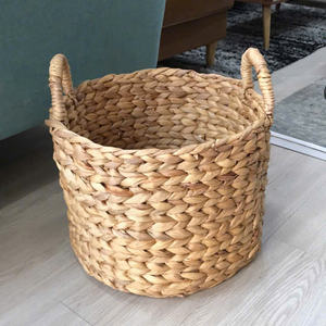 Panier en jacinthe d'eau, design tissé, pour le rangement et l'exposition, favori du marché avec une offre attrayante - Product Image 4