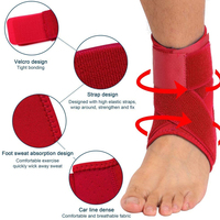 Attelle de cheville et de pied unisexe en néoprène respirant, personnalisable, pour le sport, la gym, la compression, le football, la boxe et les entorses