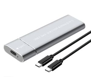 กล่องใส่ SSD M2 NVME NGFF แบบพกพา ภายนอก พร้อมอะแดปเตอร์ Type C กล่องโลหะสำหรับใส่ SSD M.2 แบบ 2 in 1 - Product Image 2
