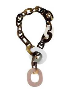 สร้อยคอฮอร์นธรรมชาติทำเองสำหรับผู้หญิงเครื่องประดับแฟชั่นควาย & ฮอร์นทำด้วยมืออาเกตแม็กเนเซีย - Product Image 2