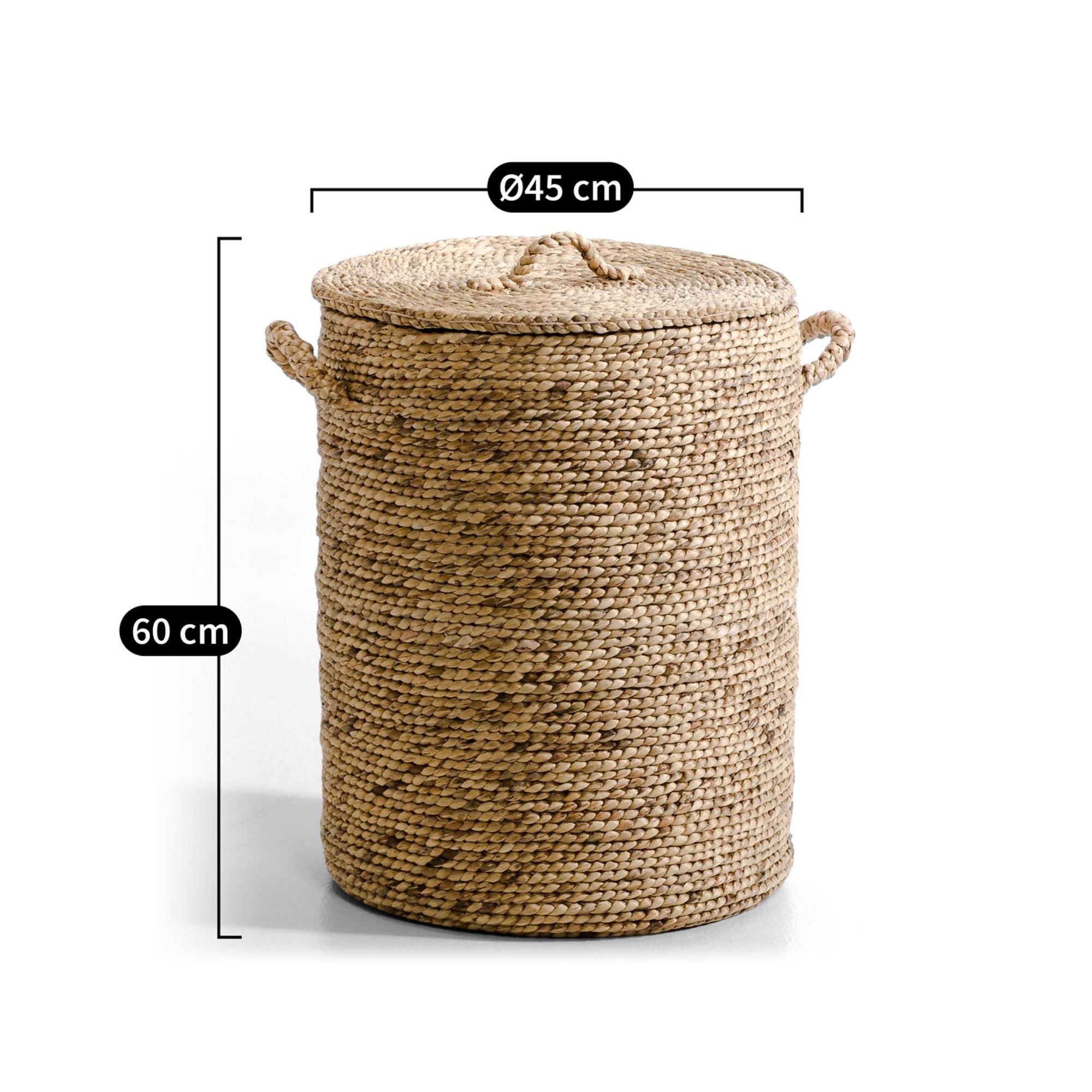 ตะกร้าทรงสูงพร้อมฝา