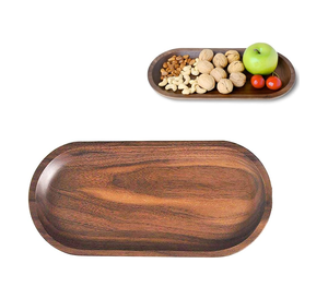 Plateau de service en bois fait à la main couleur naturelle nouveauté plateau de service en bois avec plateau de service de petit déjeuner réglable - Product Image 4