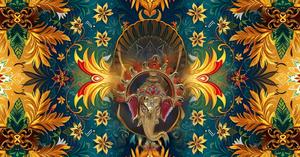 Moderno diseño Vertical de Metal de aluminio Ganesha Idol colgante de pared Mandir puerta decoración Diwali boda cumpleaños aniversario perfecto - Product Image 2