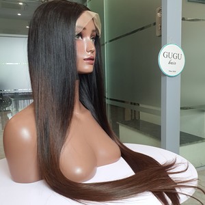 Perruque en cheveux vierges de 30 pouces, lisse et soyeuse, avec fermeture en dentelle transparente, cheveux vietnamiens pour femmes - Product Image 2