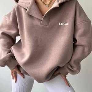 Fabricant exportateur de sweat-shirts oversize pour femmes, sweat-shirt long en velours d'hiver, coupe décontractée pour tous les jours - Product Image 1