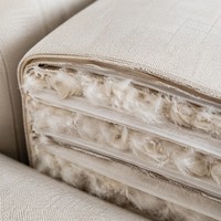 Canapé Modulable Carré Moderne en Lin, Grand Canapé Sectionnel de Luxe Rembourré de Duvet pour Salon Principal, Villa, Mobilier de Centre Commercial