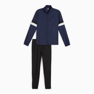 Chándales de Entrenamiento de Fútbol de Invierno de Buena Calidad para Equipos Adultos, Camiseta Azul Marino, Pantalones Negros, Transpirables, de Secado Rápido, para Hombre y Mujer - Product Image 1