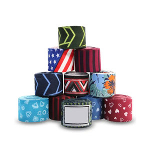 Muñequeras de entrenamiento de manos personalizadas Levantamiento de pesas Gimnasio Envoltura de mano 100% Uso de gimnasio de boxeo Envolturas de manos personalizadas - Product Image 2