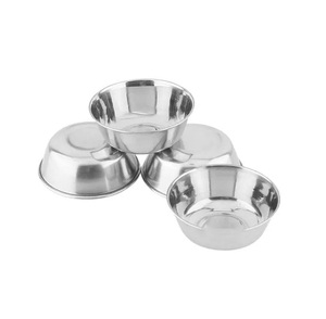 Deep stainless steel <b>serving</b> <b>bowl</b> for mixing ingredients or tossing <b>large</b> salads easily - Product Image 5