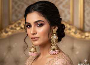 Bijoux ethniques faits à la main - Élégantes boucles d'oreilles fines en or antique pour les mariages, les festivals et les soirées - Product Image 6