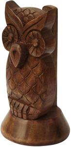 Porte-lunettes en bois en forme de hibou support rabattable pour la lecture table de chevet voiture bureau utilisation cadeaux pour femmes hommes mamans papas - Product Image 2
