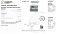 Diamante redondo cultivado en laboratorio CVD azul vivo elegante de 0,78 quilates SI1 claridad IGI certificado 572328097