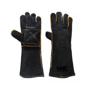 Gants de soudage en cuir de vachette de haute qualité Protection des mains et des bras de sécurité Vente en gros directe d'usine - Product Image 4