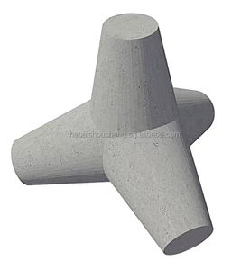 Stampo <span class=keywords><strong>in</strong></span> Acciaio per Tetrapodi Prefabbricati Resistenti per Blocchi Dissipatori di Onde - Product Image 2