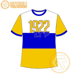 Vente en gros de t-shirt Sigma Gamma Rho pour femmes vêtements de sororité jersey de coton t-shirt respirant de haute qualité vêtements grecs pour femmes - Product Image 3