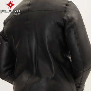 Premium Reversible Toscana <b>Shearling</b> Genuine Leather High Street <b>Jacket</b> Black Outerwear Style Comfort Windproof & Breathable - Product Image 6