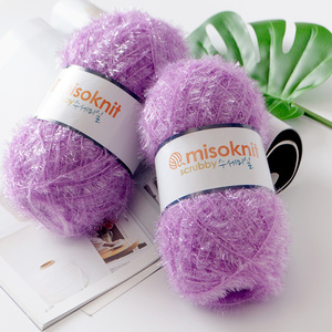Misoknit superventas 100% poliéster tejido a mano Scrubby hilo muy suave en 65 colores diferentes patrón crudo tejer OE Technics - Product Image 2