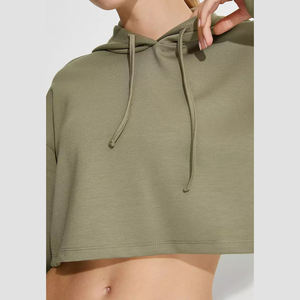 2025 nouveau pull à capuche élégant pour femmes avec capuche réglable et ourlet côtelé disponible en plusieurs couleurs et tailles - Product Image 2