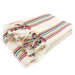 Alta calidad 90x180cm 400gr Rainbow Peshtemal Hammam Toalla de baño Muselina Algodón Estilo turco Absorbente para el verano - Product Image 1