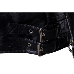 Veste polaire en cuir de luxe pour hommes, tissu en toile de haute qualité pour l'hiver - Product Image 6