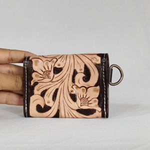 Leather Walla New Fashionable Premium Quality Luxury Anti-Theft Button Closure <b>Small</b> Coin Wallet Genuine Leather Mini <b>Purse</b> - Product Image 1
