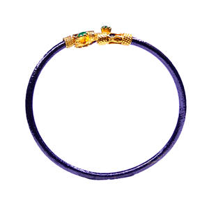 Desgaste de la boda plata esterlina oxidada 925 hecho a mano Esmeralda piedras preciosas atractivas señoras usan brazaletes de diamantes - Product Image 5